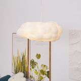Modern Floating Cloud Pendant Light Ethereal White Hanging Ceiling Lamp for Bedroom and Nursery