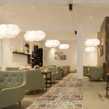 Modern Floating Cloud Pendant Light Ethereal White Hanging Ceiling Lamp for Bedroom and Nursery