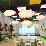 Modern Floating Cloud Pendant Light Ethereal White Hanging Ceiling Lamp for Bedroom and Nursery
