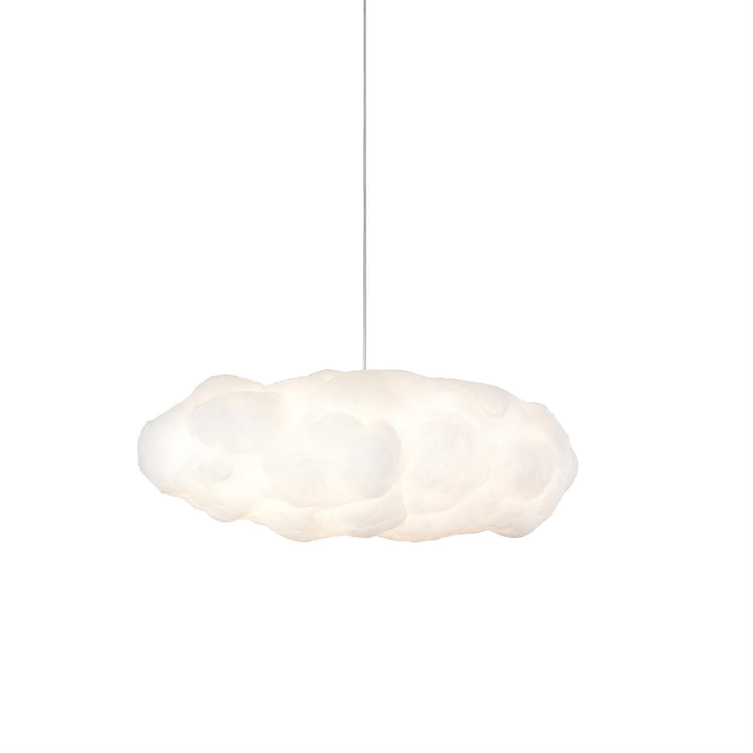 Modern Floating Cloud Pendant Light Ethereal White Hanging Ceiling Lamp for Bedroom and Nursery
