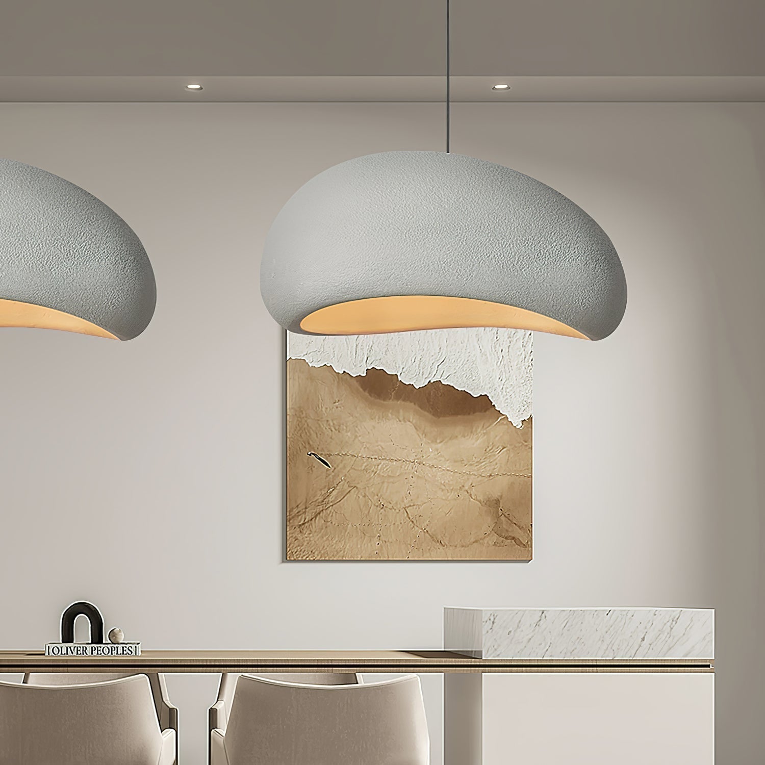Modern Floating Cloud Pendant Light Spherical Hanging Ceiling Lamp for Living Room