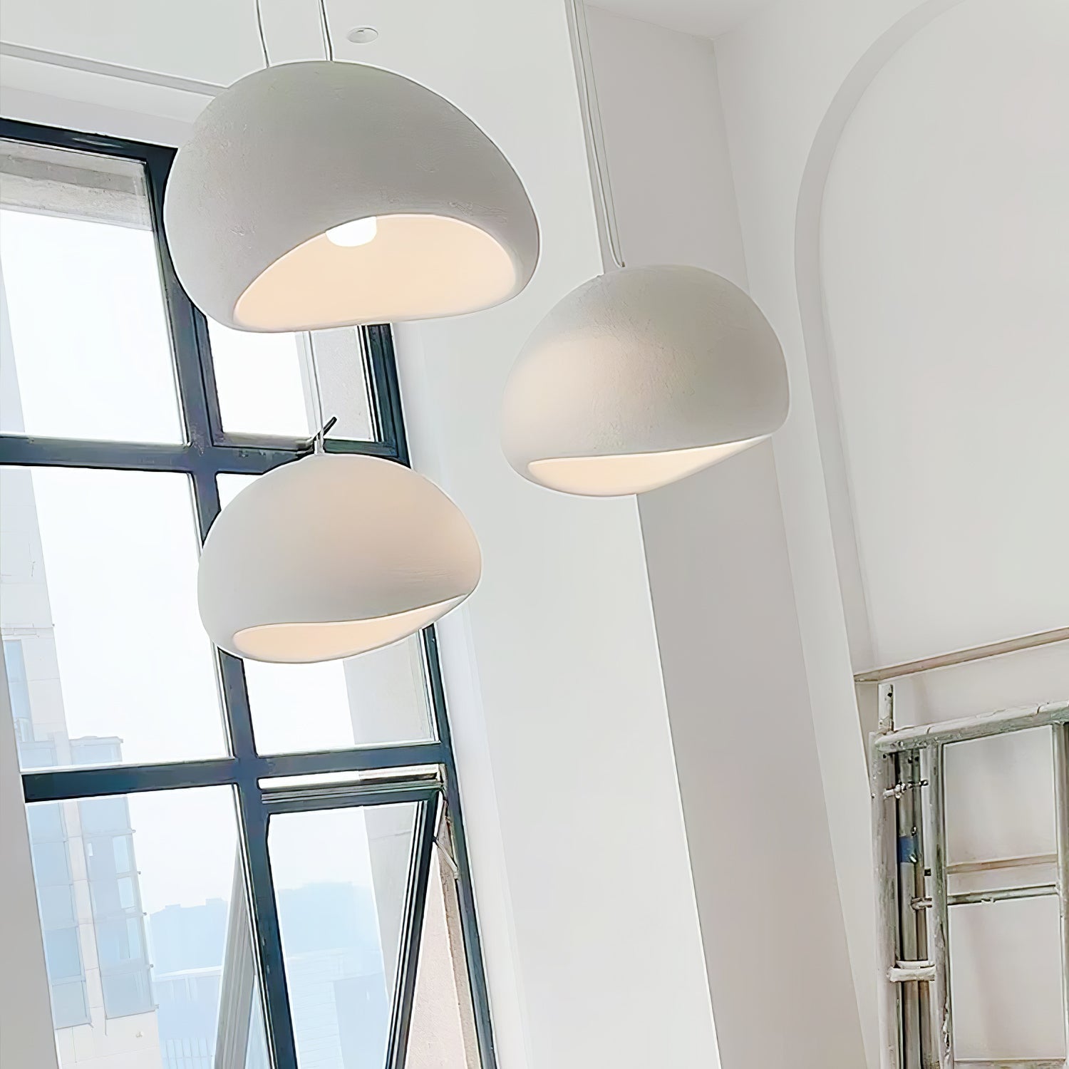 Modern Floating Cloud Pendant Light Spherical Hanging Ceiling Lamp for Living Room
