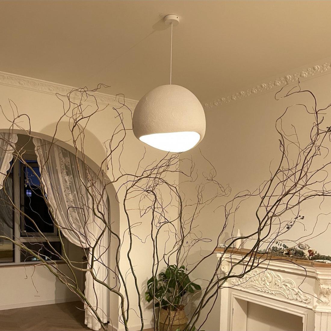 Modern Floating Cloud Pendant Light Spherical Hanging Ceiling Lamp for Living Room
