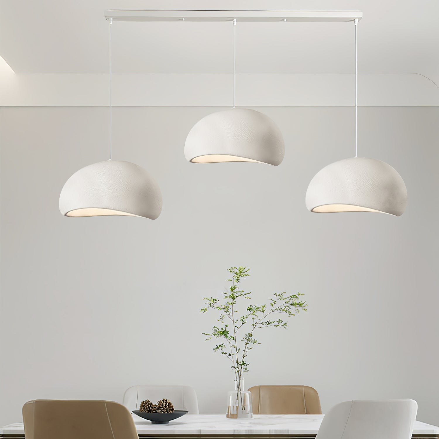 Modern Floating Cloud Pendant Light Spherical Hanging Ceiling Lamp for Living Room