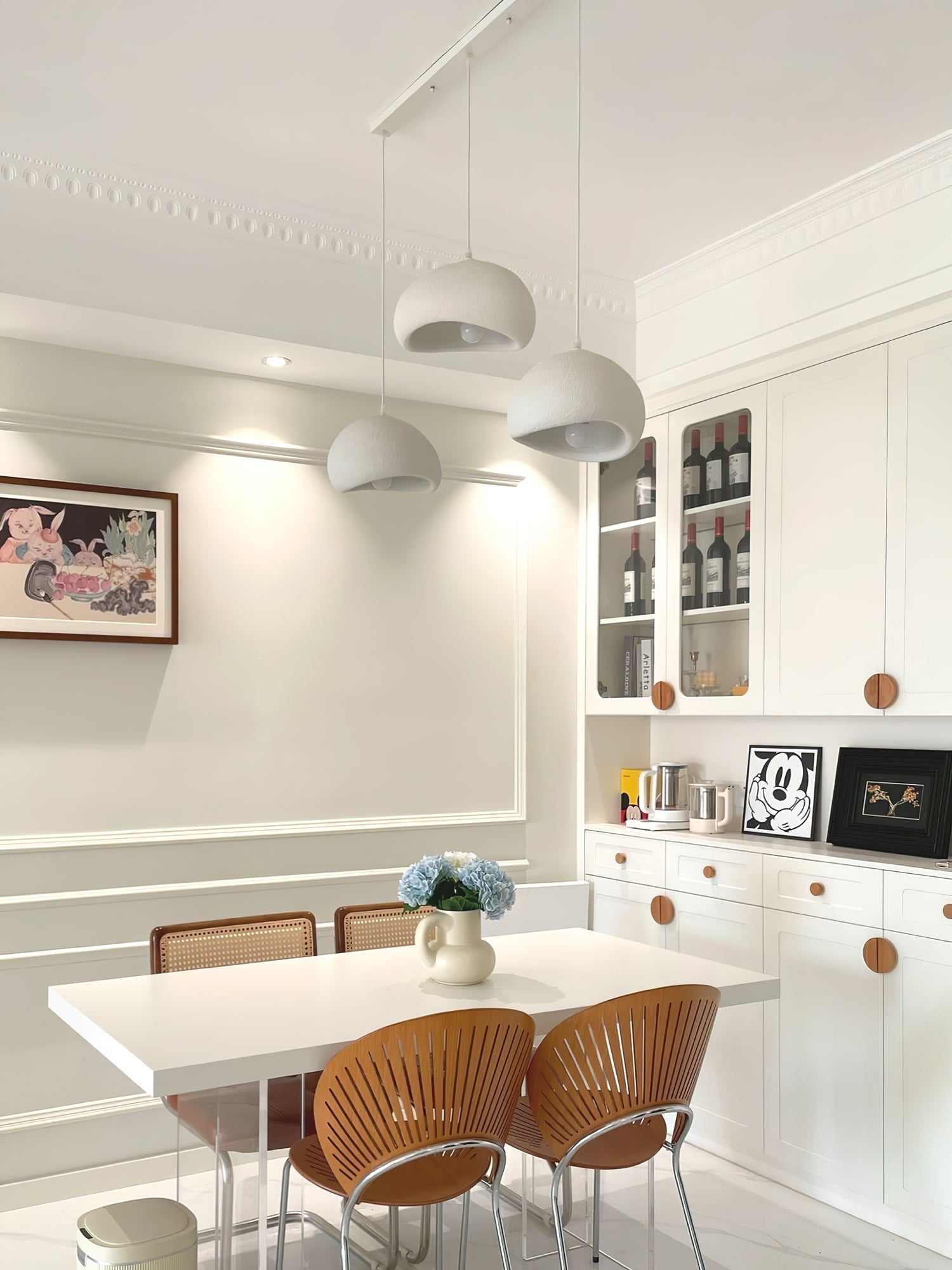Modern Floating Cloud Pendant Light Spherical Hanging Ceiling Lamp for Living Room