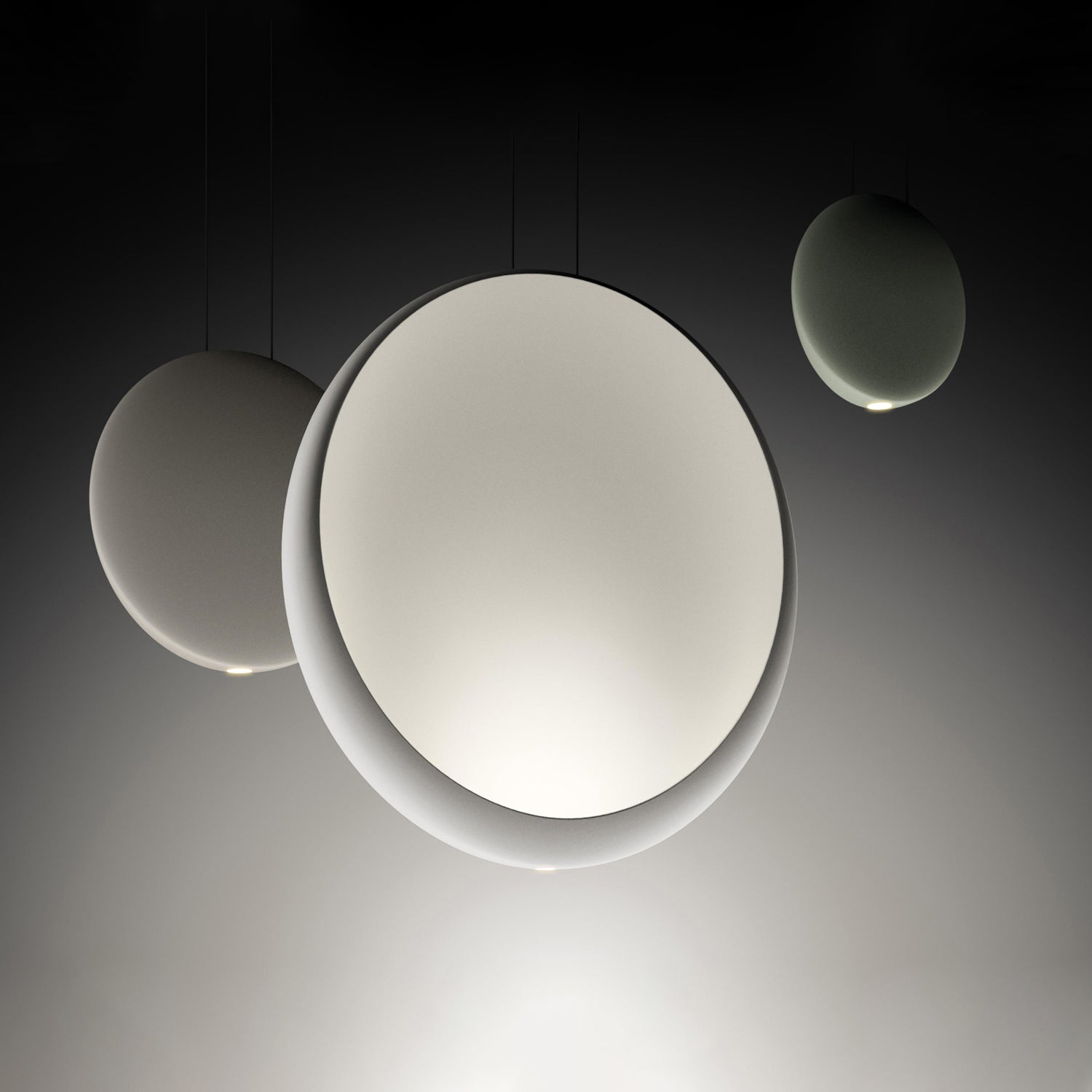 Modern Floating Orb LED Pendant Light Minimalist Cluster Disc Chandelier for Living Room