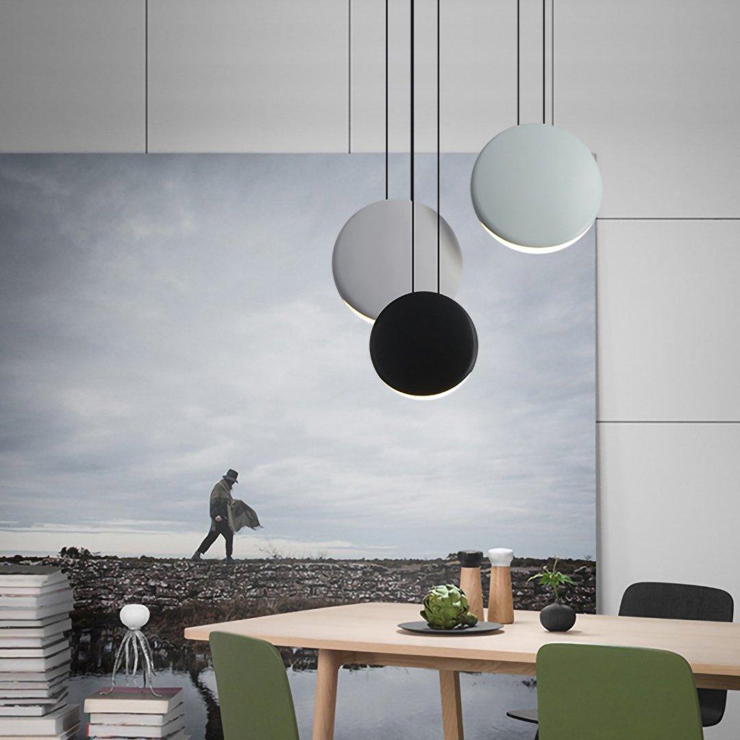Modern Floating Orb LED Pendant Light Minimalist Cluster Disc Chandelier for Living Room