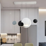 Modern Floating Orb LED Pendant Light Minimalist Cluster Disc Chandelier for Living Room