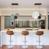 Modern Floating Orb LED Pendant Light Minimalist Cluster Disc Chandelier for Living Room