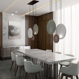 Modern Floating Orb LED Pendant Light Minimalist Cluster Disc Chandelier for Living Room
