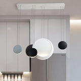 Modern Floating Orb LED Pendant Light Minimalist Cluster Disc Chandelier for Living Room
