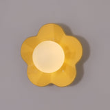Modern Floral Resin Wall Sconce and Glass Ceiling Lamp for Indoor Lighting