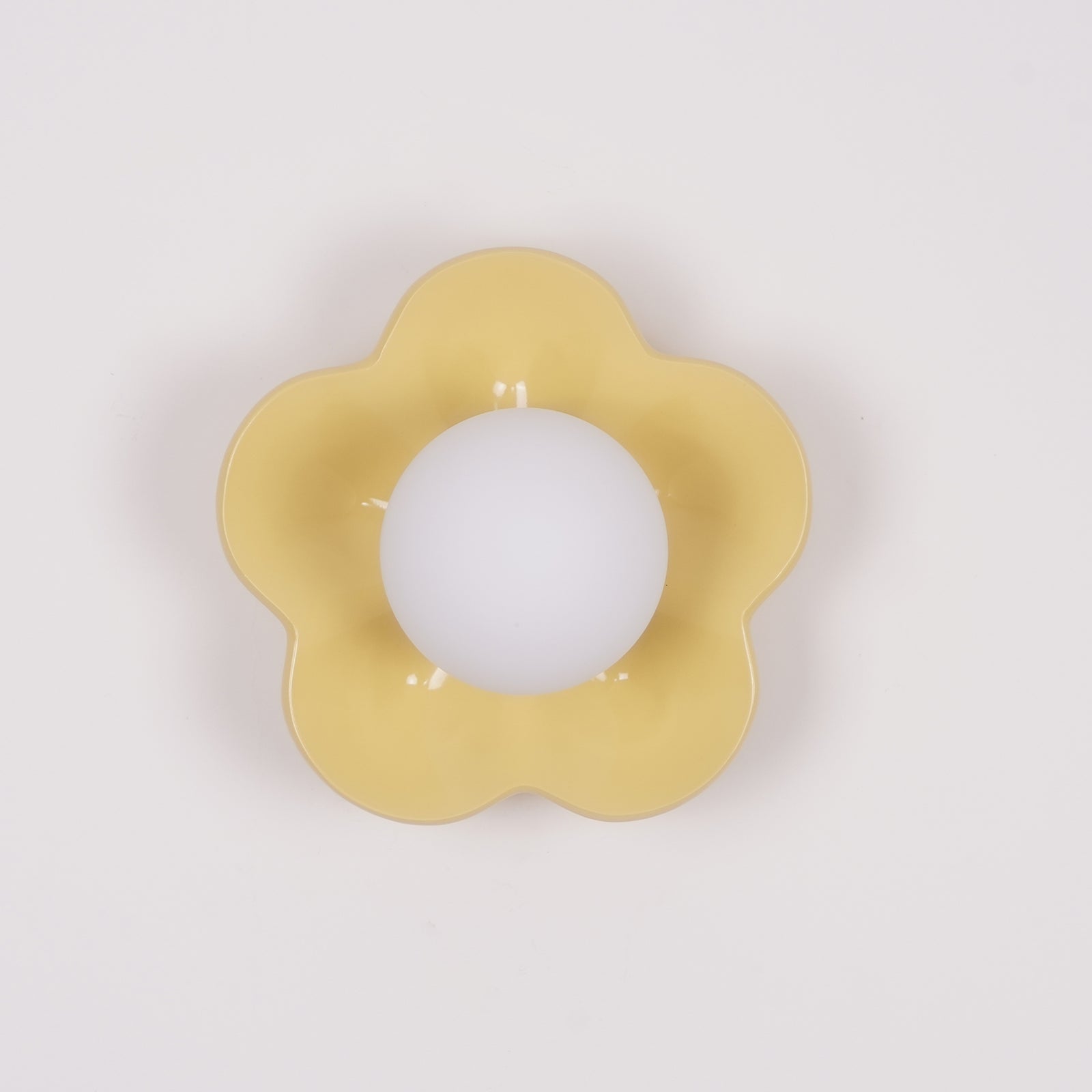 Modern Floral Resin Wall Sconce and Glass Ceiling Lamp for Indoor Lighting