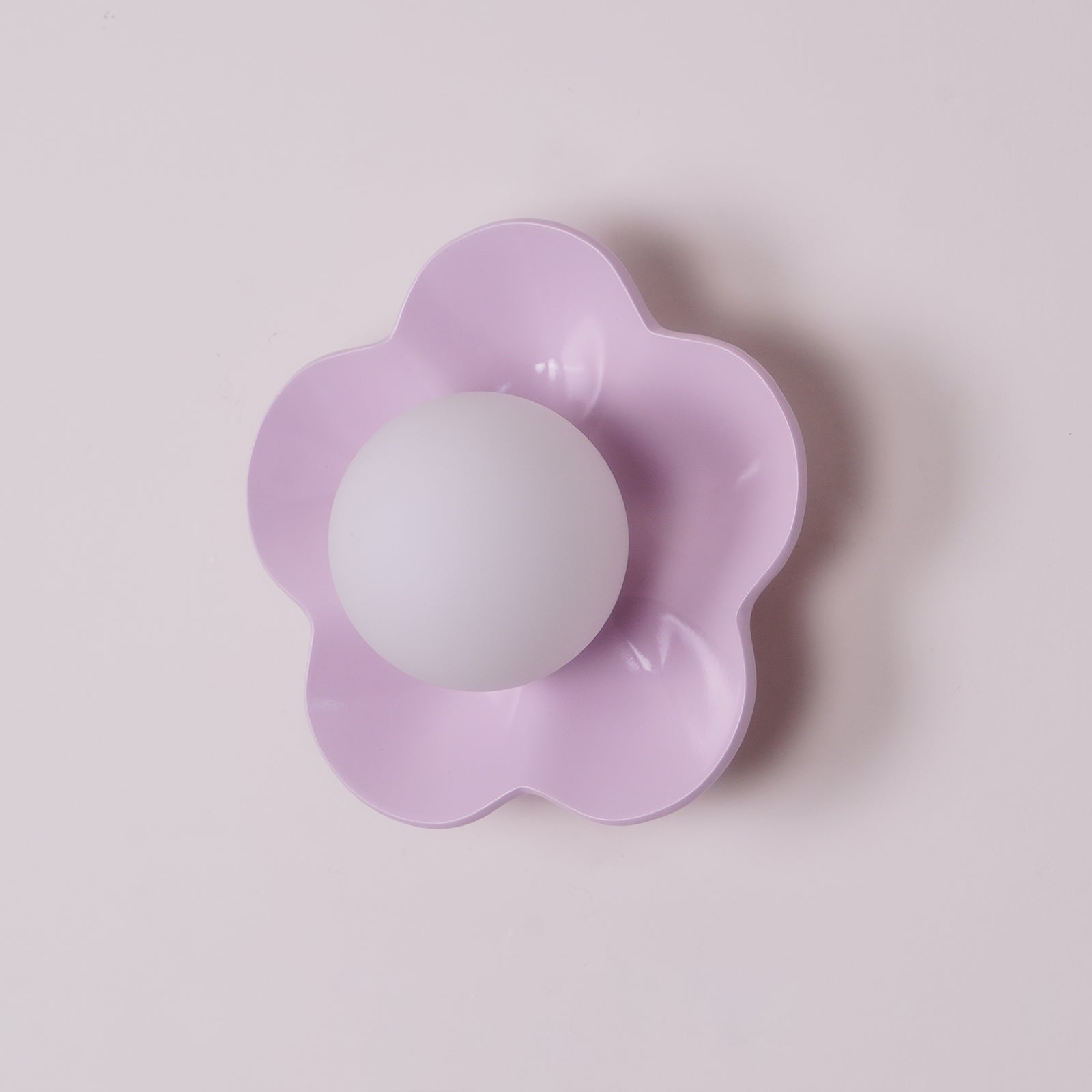 Modern Floral Resin Wall Sconce and Glass Ceiling Lamp for Indoor Lighting