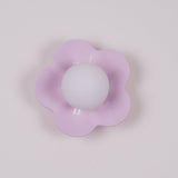 Modern Floral Resin Wall Sconce and Glass Ceiling Lamp for Indoor Lighting