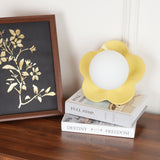 Modern Floral Resin Wall Sconce and Glass Ceiling Lamp for Indoor Lighting