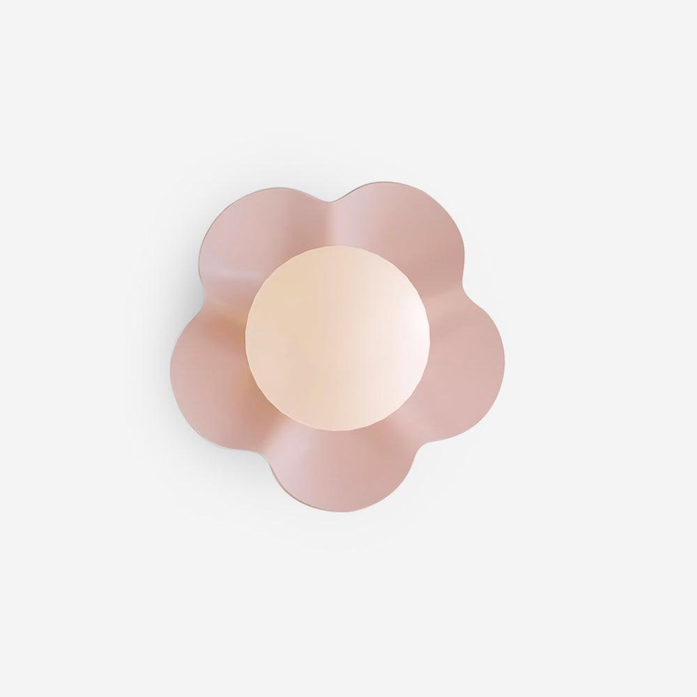 Modern Floral Resin Wall Sconce and Glass Ceiling Lamp for Indoor Lighting
