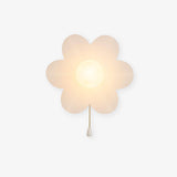 Modern Floral Resin Wall Sconce for Kids Bedroom and Nursery Lighting Decor