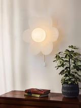 Modern Floral Resin Wall Sconce for Kids Bedroom and Nursery Lighting Decor
