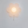 Modern Floral Resin Wall Sconce for Kids Bedroom and Nursery Lighting Decor
