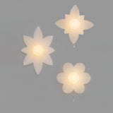 Modern Floral Resin Wall Sconce for Kids Bedroom and Nursery Lighting Decor