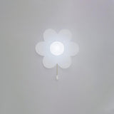 Modern Floral Resin Wall Sconce for Kids Bedroom and Nursery Lighting Decor