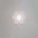 Modern Floral Resin Wall Sconce for Kids Bedroom and Nursery Lighting Decor