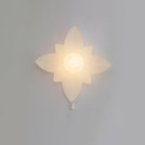Modern Floral Resin Wall Sconce for Kids Bedroom and Nursery Lighting Decor