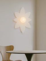 Modern Floral Resin Wall Sconce for Kids Bedroom and Nursery Lighting Decor