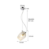 Modern Flower Bud Glass Cup Pendant Light Nordic Minimalist Hanging Lamp for Dining Room