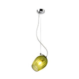 Modern Flower Bud Glass Cup Pendant Light Nordic Minimalist Hanging Lamp for Dining Room