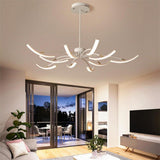Modern Flower LED Chandelier Dimmable Nordic Pendant Light for Living Room Dining Bedroom
