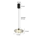 Modern Flower Shape Acrylic Pendant Light Creative Luxury Hanging Chandelier for Living Room