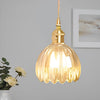 Modern Flower Shape Glass LED Pendant Light Nordic Artistic Hanging Lamp for Living Dining Room
