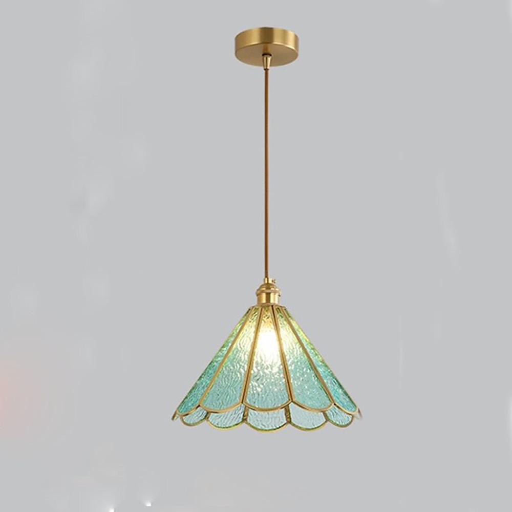 Modern Flower Shaped Glass Pendant Light LED Hanging Ceiling Lamp for Kitchen Island Dining Room
