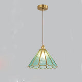 Modern Flower Shaped Glass Pendant Light LED Hanging Ceiling Lamp for Kitchen Island Dining Room