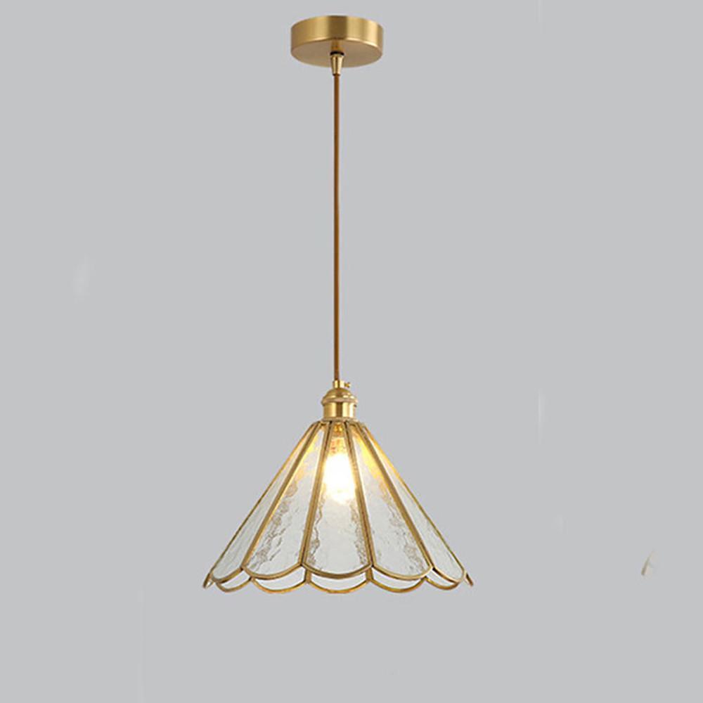 Modern Flower Shaped Glass Pendant Light LED Hanging Ceiling Lamp for Kitchen Island Dining Room