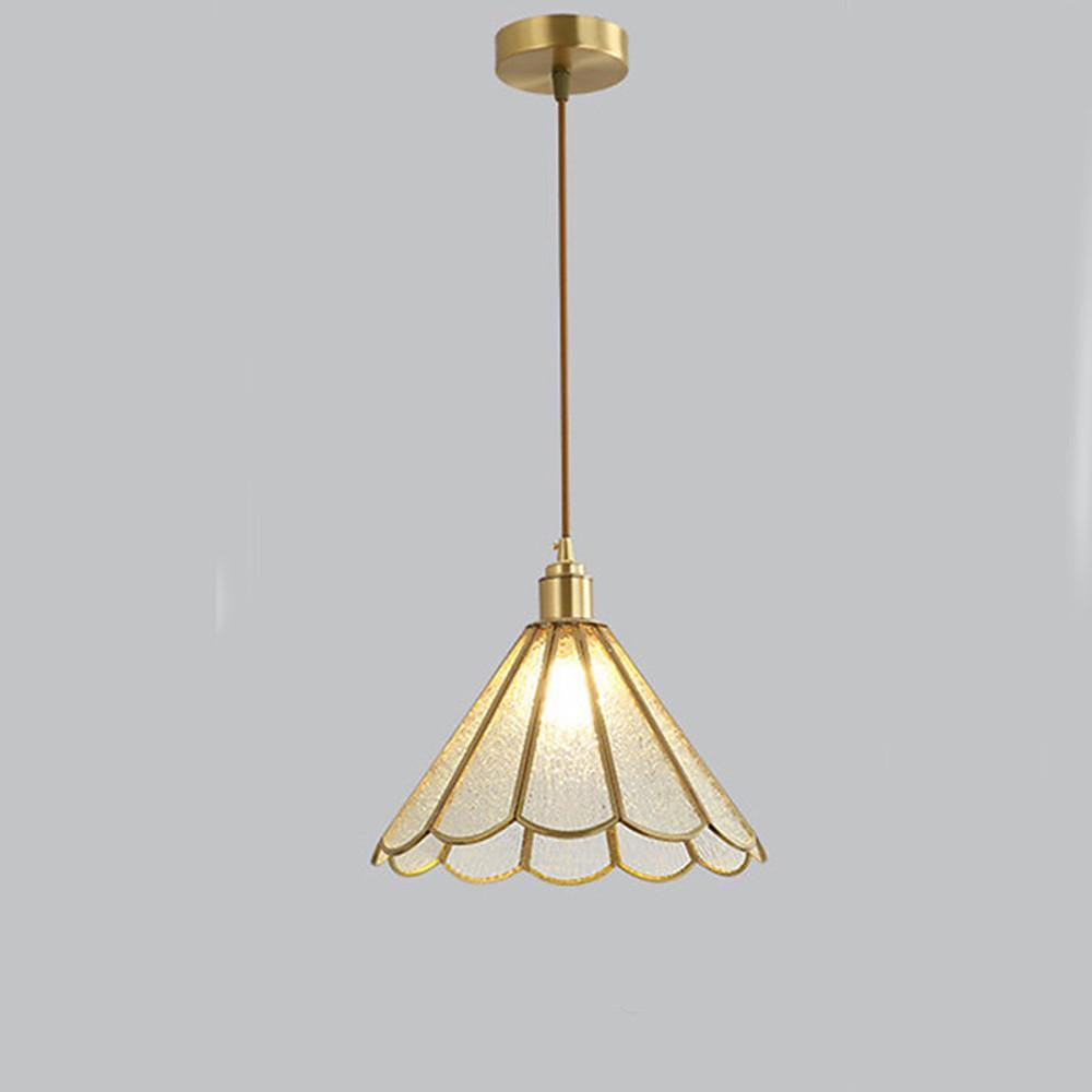 Modern Flower Shaped Glass Pendant Light LED Hanging Ceiling Lamp for Kitchen Island Dining Room