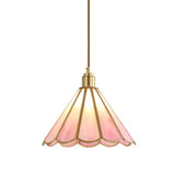 Modern Flower Shaped Glass Pendant Light LED Hanging Ceiling Lamp for Kitchen Island Dining Room