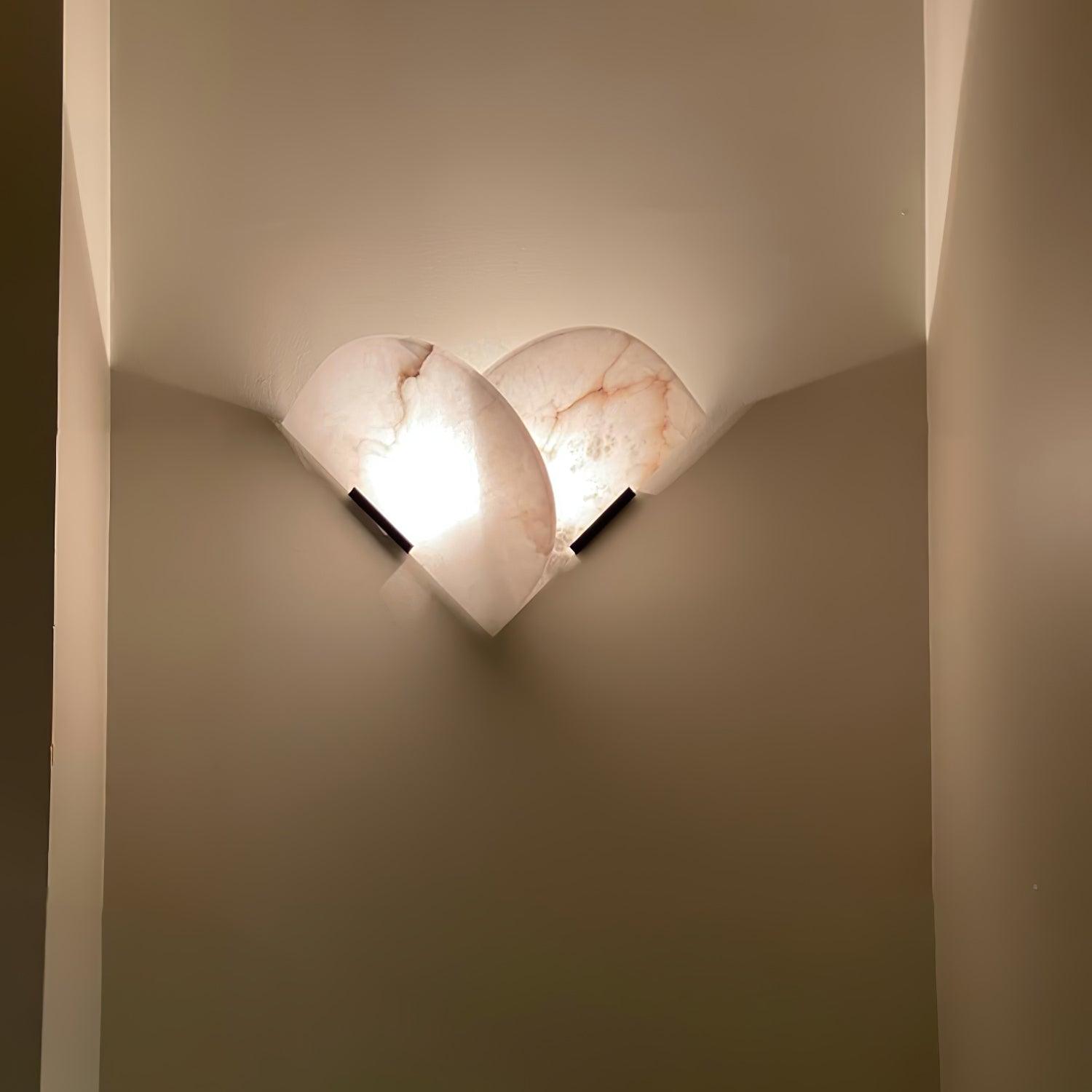 Modern Fly Gaby Alabaster Wall Sconce Set of 2 Elegant LED Indoor Lighting Fixtures