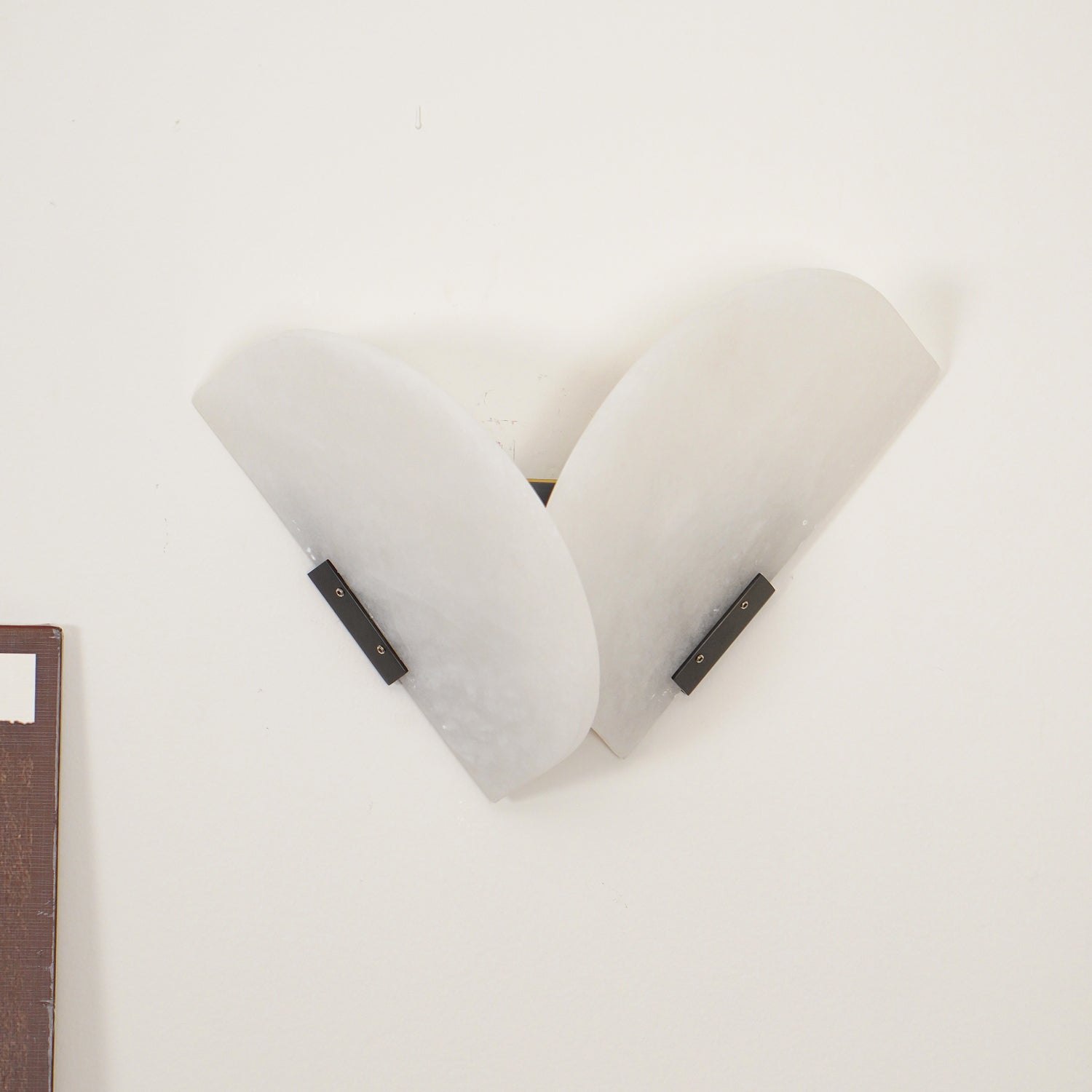 Modern Fly Gaby Alabaster Wall Sconce Set of 2 Elegant LED Indoor Lighting Fixtures