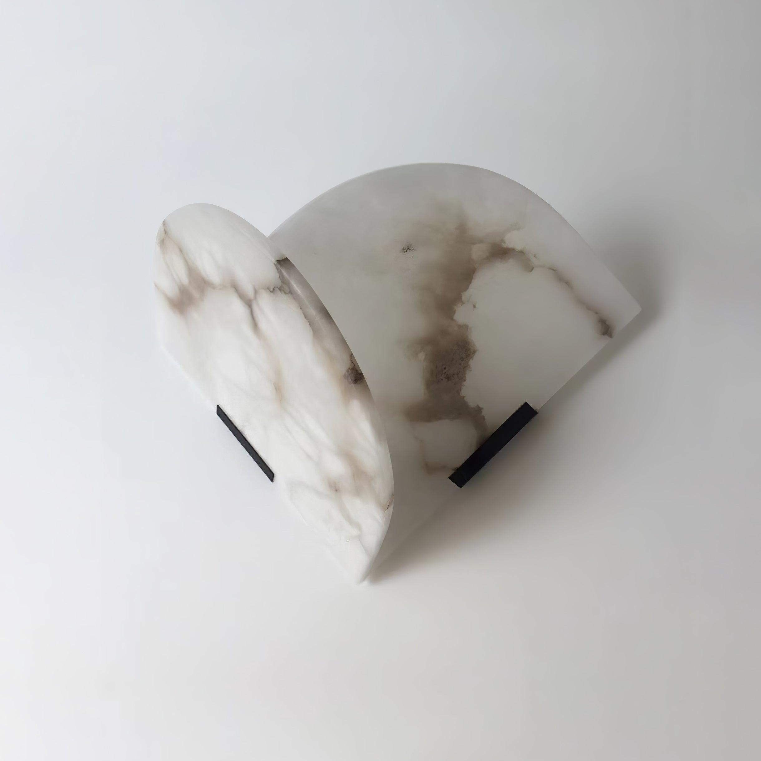 Modern Fly Gaby Alabaster Wall Sconce Set of 2 Elegant LED Indoor Lighting Fixtures