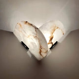Modern Fly Gaby Alabaster Wall Sconce Set of 2 Elegant LED Indoor Lighting Fixtures