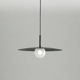 Modern Flying Saucer Glass Pendant Light LED Ceiling Hanging Fixture for Dining Room