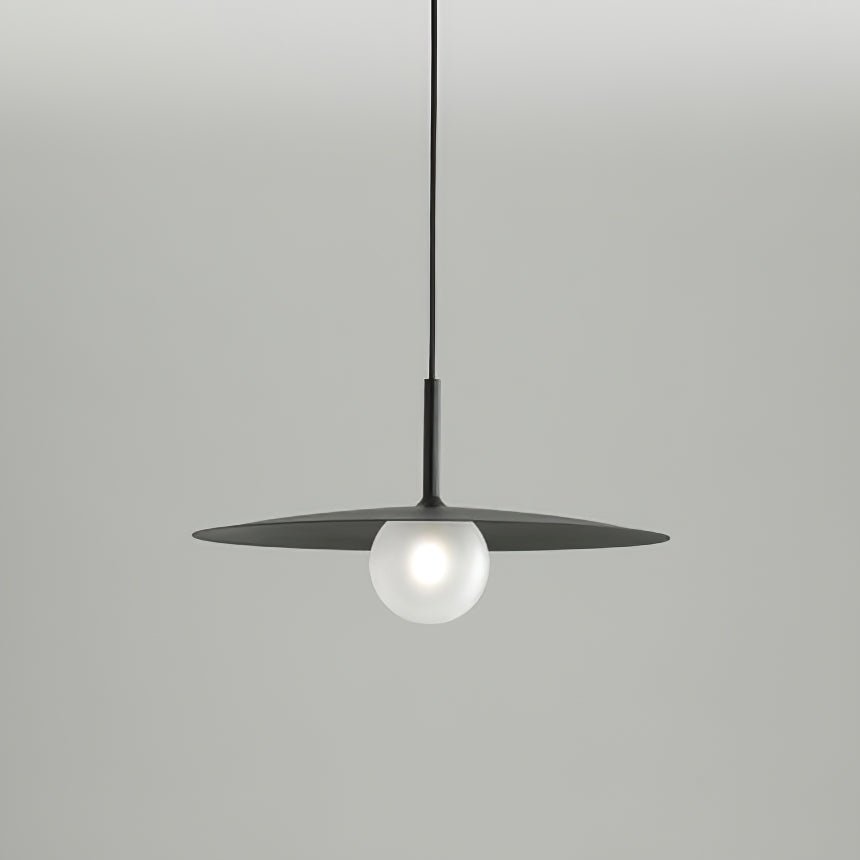 Modern Flying Saucer Glass Pendant Light LED Ceiling Hanging Fixture for Dining Room