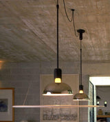 Modern Flying Saucer Pendant Light with PMMA Diffuser and Chrome Reflector
