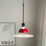 Modern Flying Saucer Pendant Light with PMMA Diffuser and Chrome Reflector