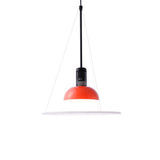 Modern Flying Saucer Pendant Light with PMMA Diffuser and Chrome Reflector