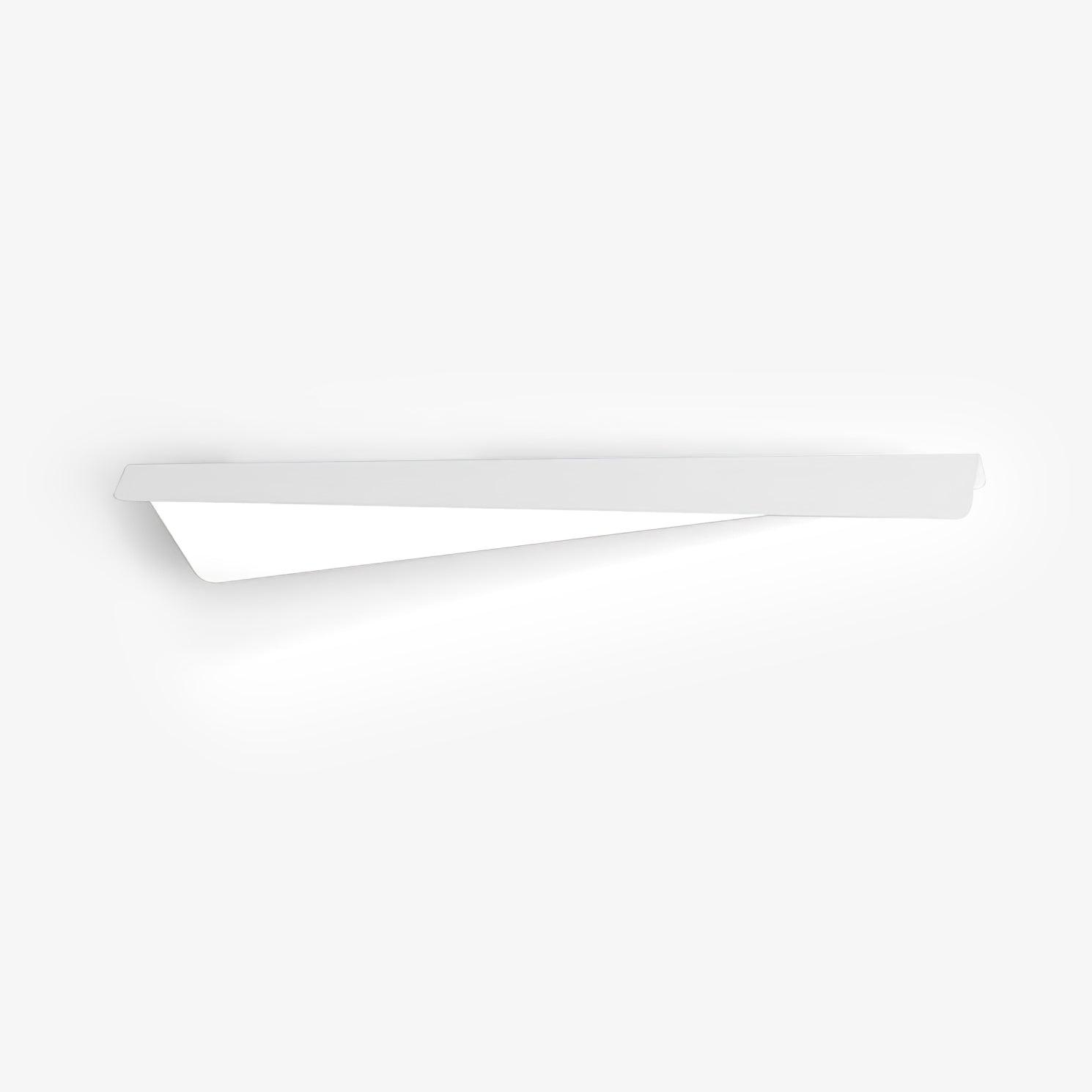 Modern Folding Line LED Wall Sconce Minimalist Linear White Aluminum Light