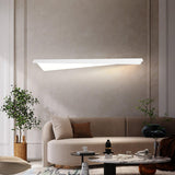 Modern Folding Line LED Wall Sconce Minimalist Linear White Aluminum Light